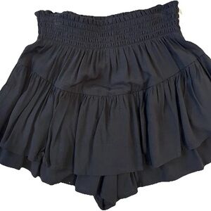 Wild Fable Black Ruffled Skort